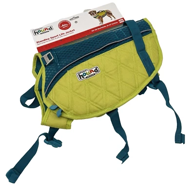 Outward Hound Standley Sport Green Life Jacket for Dogs, Medium - Image 1 of 4