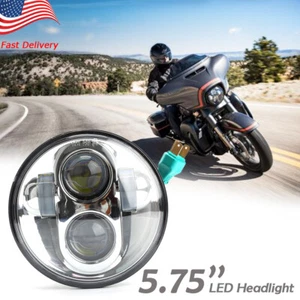 5-3/4"5.75inch LED Headlight for Harley Motorcycle Projector Hi/Lo Beam Lamp DOT - Picture 1 of 8