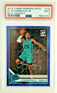 Donruss Optic PJ WASHINGTON 2019 - Blue Velocity RC Rookie como nuevo PSA 9 - Imagen 1 de 3