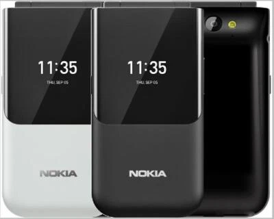Nokia 2720 Flip (2019) 4G LTE Original Dual SIM 4GB 512MB 2MP Cell Phone - Image 1 of 3