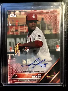 2016 Topps Pro Debut Red Autograph RC - ALEX REYES #3/5 - Picture 1 of 2