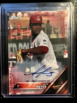 2016 Topps Pro Debut Red Autograph RC - ALEX REYES #3/5 - Image 1 of 2