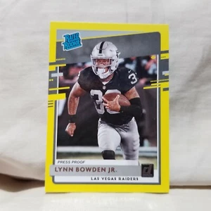 Lynn Bowden Jr. 2020 Donruss Yellow Press Proof Dollar Tree Rookie Card #332 - Picture 1 of 2