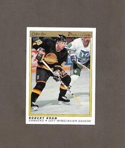 1990-91 OPC Premier 52 Robert Kron ROOKIE RC O Pee Chee High Grade Hockey 