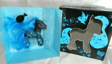 My Little Pony Mlp 2008 Blue and Black Collector Art Pony Hasbro W/box & Brush