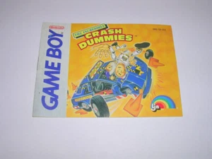 Incredible Crash Dummies (Nintendo Game Boy GB) Original Instruction Manual - Picture 1 of 2