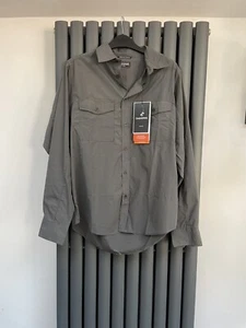 New craghoppers Kiwi dark grey zip pockets quick dry UV protection shirt size S - Picture 1 of 6