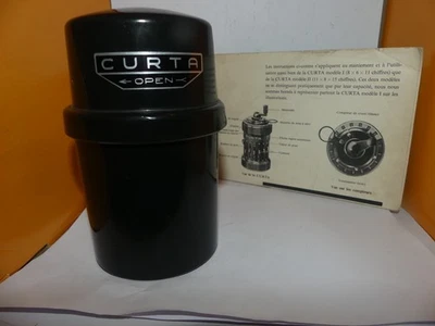 VINTAGE MACHINE A CALCULER CURTA MODELE II AVEC SA BOITE PLASTIQUE ET NOTICE - Photo 1/4