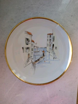 Teller 20cm Alka Kunst Bavaria Rialto Serie Golddekor - Bild 1 von 2