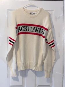 VINTAGE CHICAGO BLACKHAWKS HERREN MEDIUM WOLLE CLIFF ENGLE PULLOVER HERGESTELLT IN USA - Bild 1 von 4