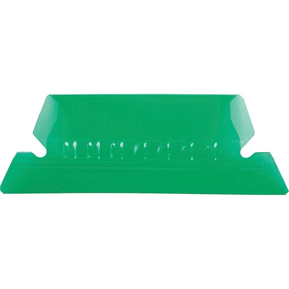 Pestañas para Carpeta Colgantes, 2", Verde Transparente, 25 Pestañas e Insertos por Paquete (42 GRE) Foto 1 de 1