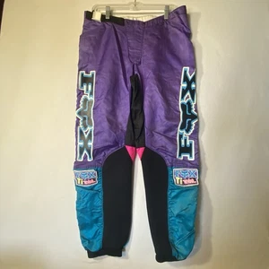 VTG Fox Racing Ti Made With Kevlar Knee Protection Pants Purple Color Block 34 - Bild 1 von 18