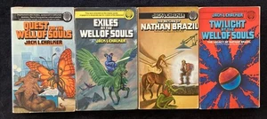JACK L CHALKER 4 Paperback Book Lot WELL OF SOULS NATHAN BRAZIL TWILIGHT DEL RAY - Picture 1 of 7