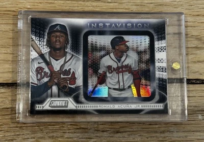 Ronald Acuna Jr. Instavision 2021 Topps Stadium Club Atlanta Braves MLB IR-RA - Image 1 of 2