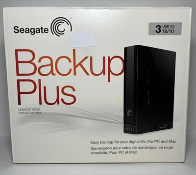 Seagate Backup Plus desktop drive 3 TB 2012 new in box - Image 1 of 4