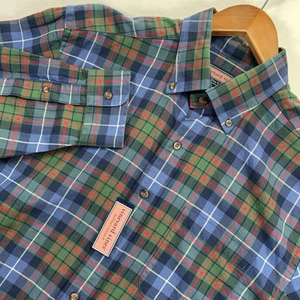 New Vineyard Vines Shirt Quayside Plaid Murray Button Down Mens M - Picture 1 of 10