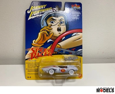 Speed Racer Mach 5 RACE WORN WHITE TIRE Chase car 1/64 Die Cast Jonny lightning - Immagine 1 di 3