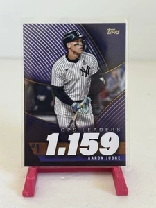 2025 Aaron Judge New York Yankee OPS Leader 1.159 Topps OPS-1 - Picture 1 of 2