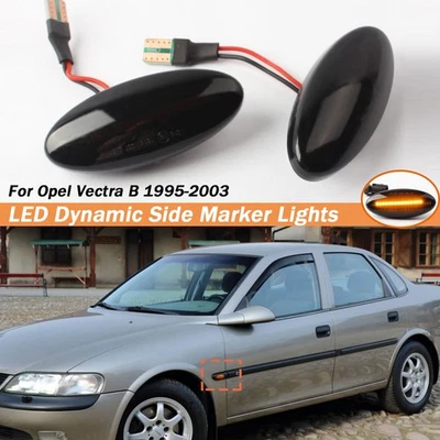 2X Seitenblinker Blinker Leuchte Schwarz Set für Opel Vectra B MK1 CC 1995-2002 - Bild 1 von 4