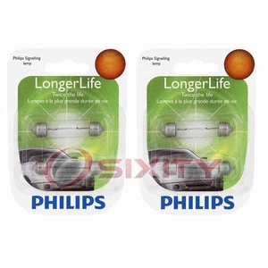 2 pc Philips Map Light Bulbs for Chrysler 300 Cirrus Grand Voyager Pacifica ls - Picture 1 of 5