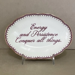 Williamsburg Mottahedeh Porcelain Dish Energy and Persistence Conquer All Things - Picture 1 of 11