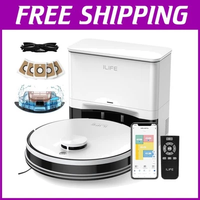 High Suction Robot Vacuum, Self Emptying Station, 2.4G WiFi - Image 1 of 4