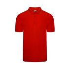 Mens Polo Shirt Short Sleeve Plain Casual Work Wear Uniform Pique Golf Tee Tops