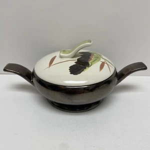 Vintage Redwing Handpainted Lotus Sugar Bowl Dish - Picture 1 of 8
