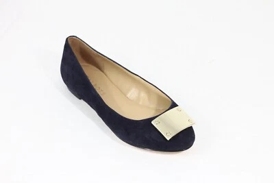 Talbots Ballet Pisos 6.5 Ancho Nuevo Mujer Zapatos Sin Cordones Azul Gamuza Estilo Clásico Foto 1 de 4