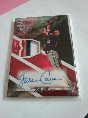 Jack Cave SP ROOKIE Four-color Relic/ Auto 2019 Fire Twins No Sap JC  - Image 1 of 2