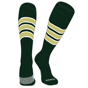 OTC Baseball, Softball, Football Socks (C) Forest Green, White, Vegas Gold - Picture 1 of 3