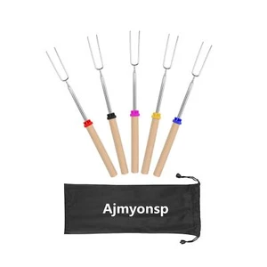 Ajmyonsp Marshmallow Roasting Sticks Smores Stick for Fire Pit - Hot Dog Camp... - Picture 1 of 8