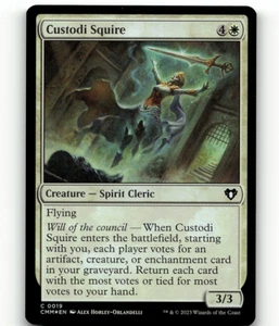 FOIL - MTG - Custodi Squire #19 - Commander Masters - C - Picture 1 of 1