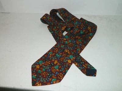 Brooks Brothers листья и цветы шелковый галстук мужской галстук сделано в США 3,75 «x 57» - Изображение 1 из 2