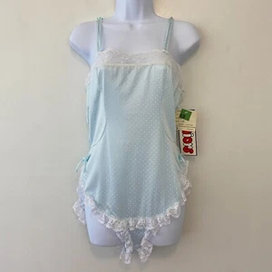 Mameluco para dormir vintage JC Penney azul blanco a lunares mediano sin existencias - Imagen 1 de 11