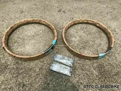 FRONT & REAR WHEEL RIM 2PCS & SPOKE 72PCS Honda C110 CA110 C115 C114 S65 - Imagem 1 de 4