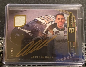 Aric Almirola 2023 National Treasure  Track Pass Material Signatures  #64/99 - Picture 1 of 2
