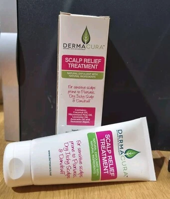 100ml Dermacura Scalp Relief Treatment Natural Exfoliant  Psoriasis Dry Itchy - Image 1 of 3
