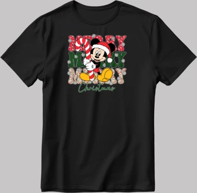 Disney Mickey Mouse Kurzarm weiß-schwarz Herren / Damen T-Shirt KA38 - Bild 1 von 4