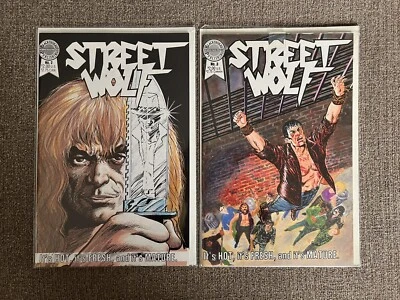 Blackthorne Publishing - Street Wolf 1986 #s 2 y 3 en estado bastante bueno JP Foto 1 de 2
