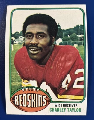 1976 Topps Football Charley Taylor Washington Redskins #450 - Image 1 of 2