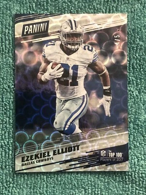 2017 PANINI DAY EZEKIEL ELLIOTT 4/5 DALLAS COWBOYS Bubble Fractor - Image 1 of 3
