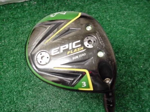 Callaway Epic Flash 15 degree Sub Zero 3 Wood Hzrdus Smoke 80 6.5 X Flex - Picture 1 of 4
