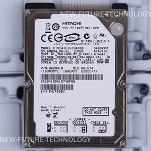 HITACHI (HTS541612J9AT00) 120 GB HDD 2.5" 8 MB 5400 RPM IDE Laptop Hard Disk - Picture 1 of 2