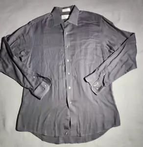 Barrington Shirt Mens Size 15 1/2 Black Button Up Long Sleeve Collar 100% Cotton - Picture 1 of 16