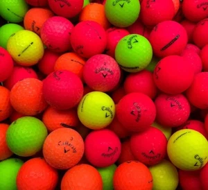 100 matte Callaway Superhot Supersoft AA Shag verschiedene Farben Golfbälle - Bild 1 von 7
