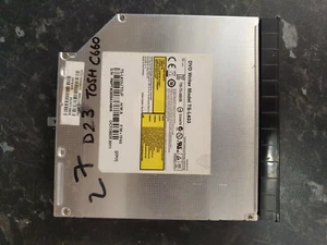 TOSHIBA SATELITE C660 DVD RE WRITER DRIVE & BEZEL - TS-L633 - D23 - Picture 1 of 4