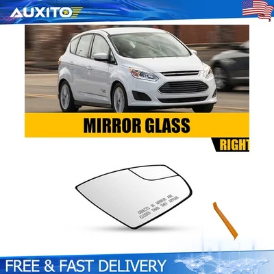 Repuesto de cristal espejo retrovisor lateral pasajero sin calefacción para Ford C-Max 2013-18 Escape Foto 1 de 4