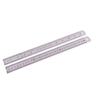 METAL RULER Stainless Steel Straight Edge Drawing Cutting Non Sk TdJCAUJCAUE GA - Image 1 of 4