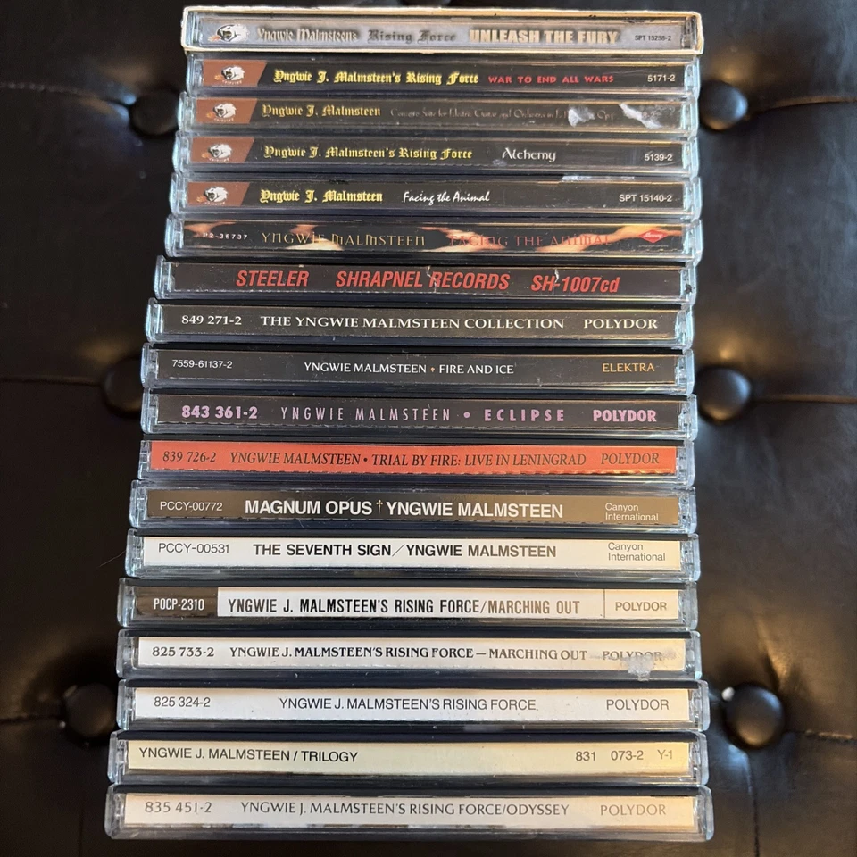 Steeler Yngwie J Malmsteen 18 CD Rare Lot Alchemy Rising Force Trilogy Magnum Foto 1 de 1